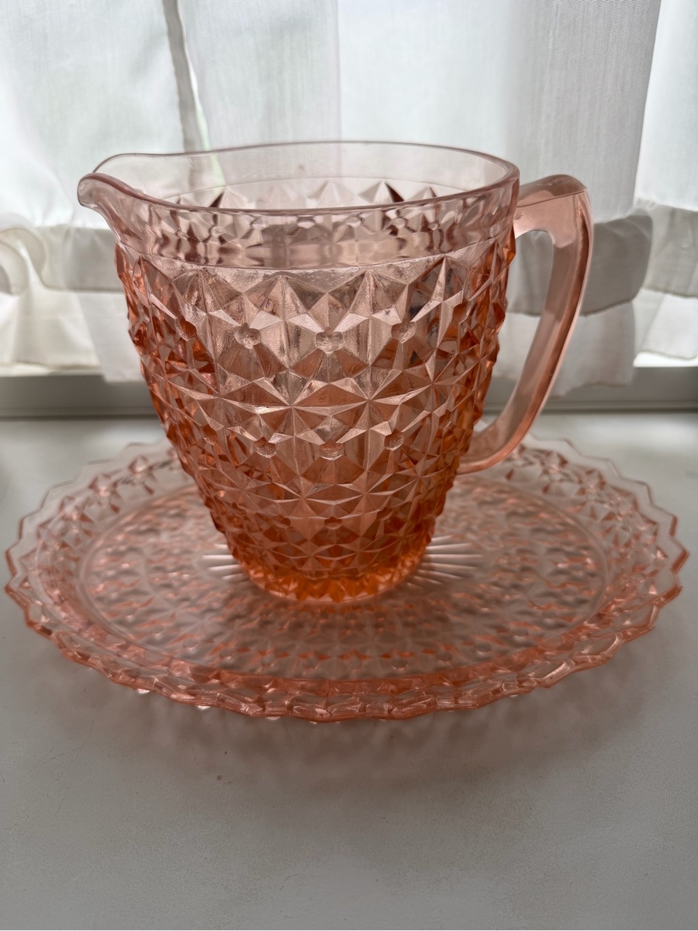 Vintage Jeanette Glass WindsorPink Depression Glass
